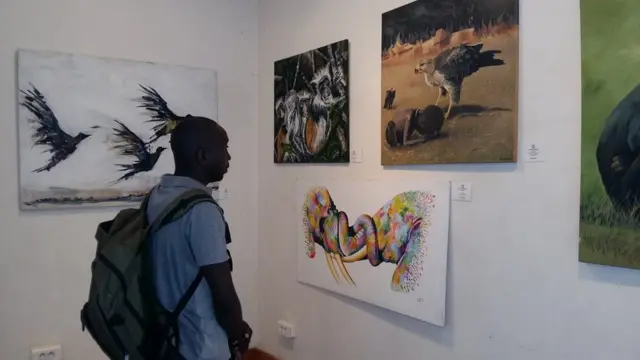 Plusieurs visiteurs disent avoir aimé l'exposition.