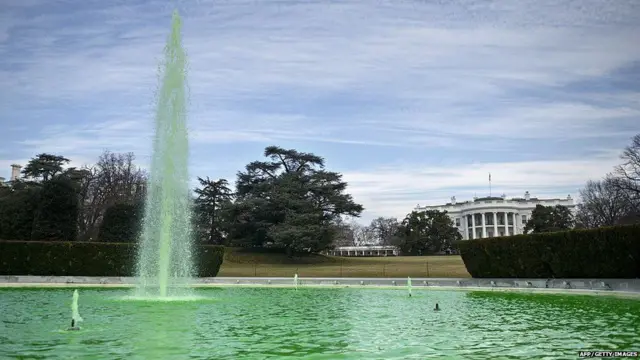 Зеленый фонтан в Вашингтоне