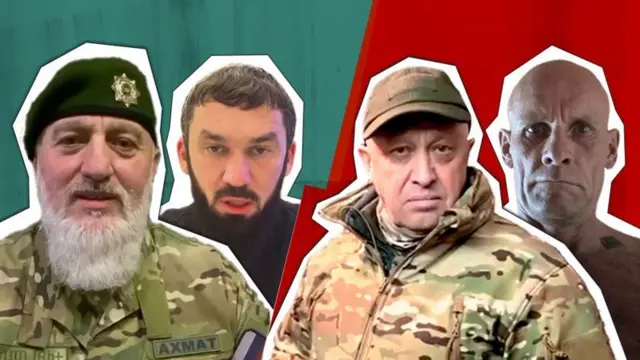 Адам Делимханов, Магомед Даудов, Евгений Пригожин, Дмитрий Уткин