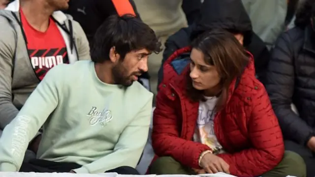 ਓਲੰਪਿਕ ਤਮਗਾ ਜੇਤੂ ਬਜਰੰਗ ਪੁਨੀਆ ਵੀ ਧਰਨੇ ਵਿੱਚ ਸ਼ਾਮਿਲ ਸਨ