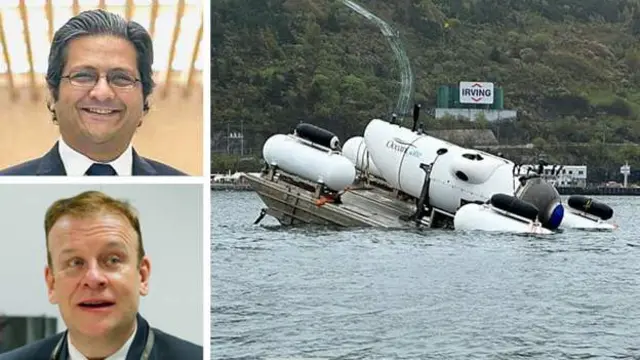 సబ్మెర్సిబుల్లో వ్యాపారవేత్తలు