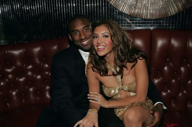 کوبی برایانت و همسرش