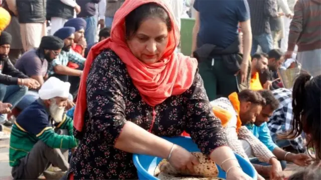 आंदोलक शेतकरी महिला