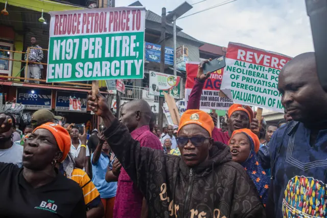 Masu zanga-zanga a Lagos 