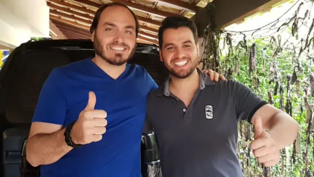 Carlos Bolsonaro e Filipe G. Martins