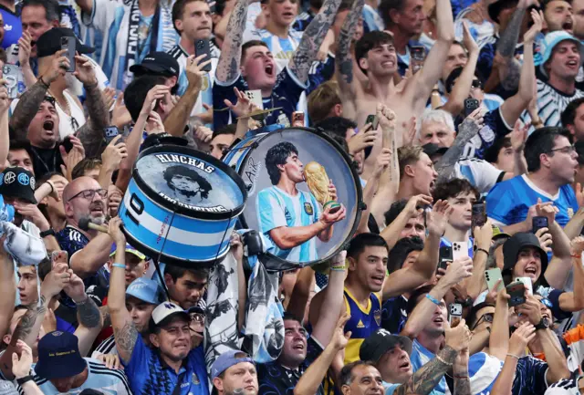 argentina - engleska, navijači argentine