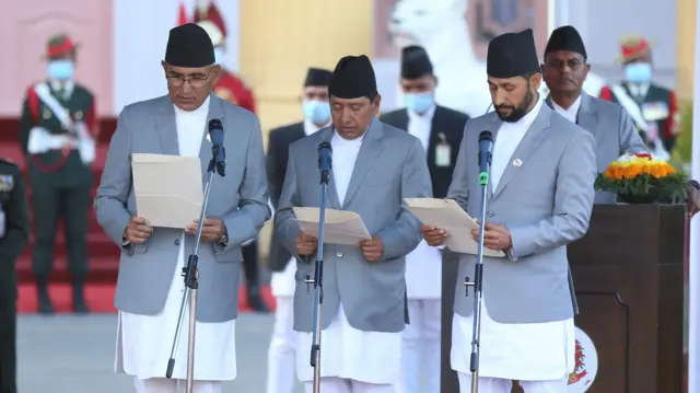 नवनियुक्त तीन उपप्रधानमन्त्री