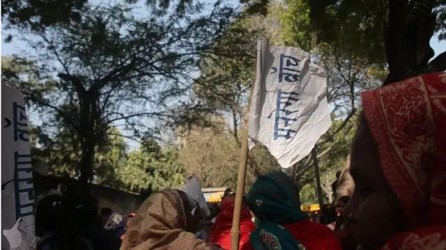 नरेगा मज़दूरों का मार्च