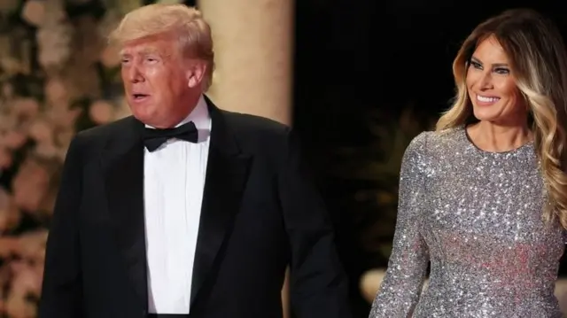 Donald Trump et sa femme.