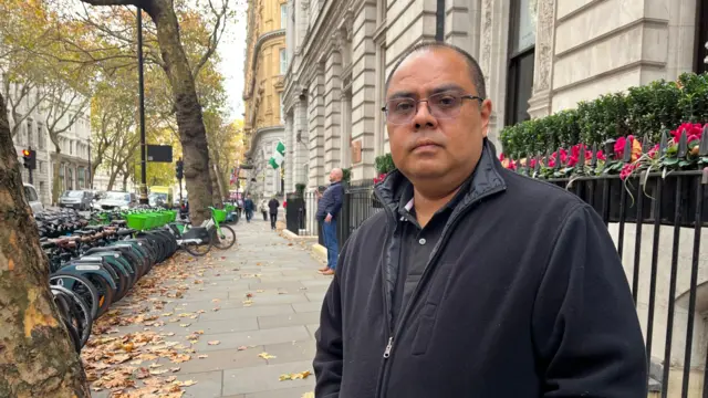 Louis Benavides en Londres, el 13 de noviembre de 2025. 