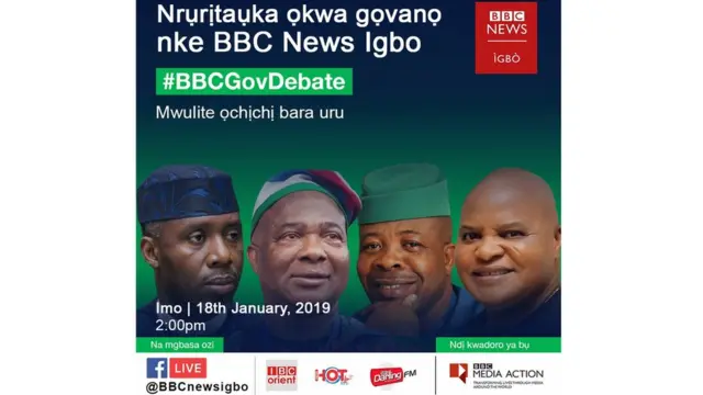 Ndị ga-eso na nrụrịtaụka ọkwa gọvanọ Imo Steeti