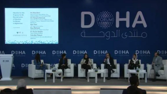 در «مجمع دوحه ۲۰۲۳» که امروز در پایتخت قطر با سخنرانی‌ دبیرکل سازمان ملل و نخست وزیر قطر آغاز شد، در مورد منع آموزش دختران و اعمال محدودیت‌های زنان از سوی طالبان بحث شد