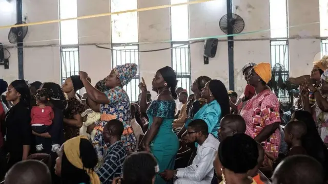 Celebración religiosa en Nigeria