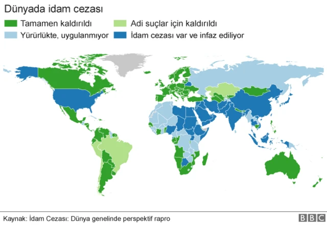 İdam cezası haritası