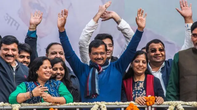 જીત બાદ અરવિંદ કેજરીવાલ