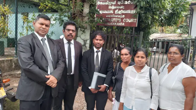 Senaka Perera at Maligakanda Magistrate's Court with CRPR
