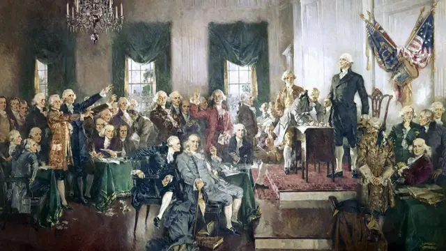 Firma de la Constitución de EE.UU.