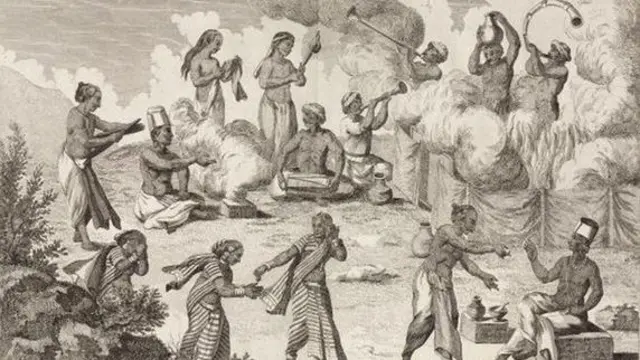 Mchoro wa mgunduzi Mfaransa Pierre Sonnerat unaoonesha desturi ya sati nchini India