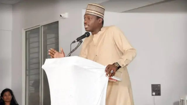 Ali Nuhu a lokacin da aka karrama shi a Indiya