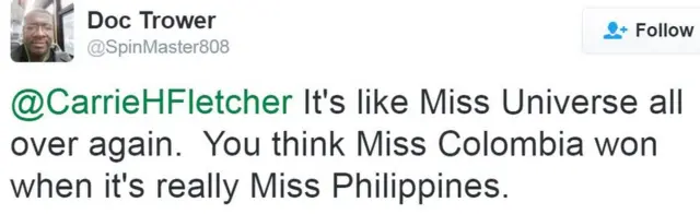 डॉक ट्रोवर का ट्वीट