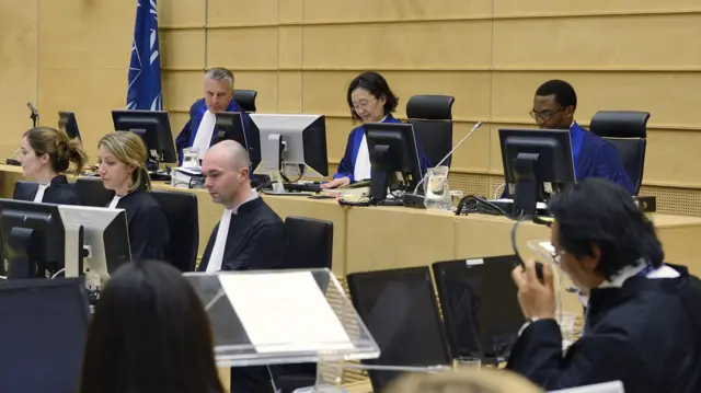 جلسه دادگاه در دیوان کیفری بینالمللی