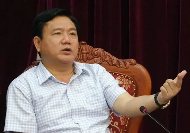 Ông Đinh La Thăng đang phát biểu