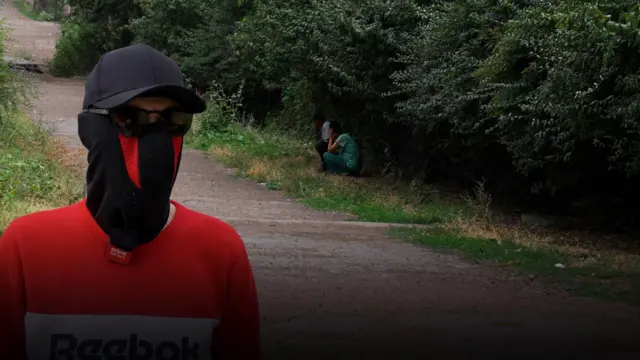 a man in balaclava