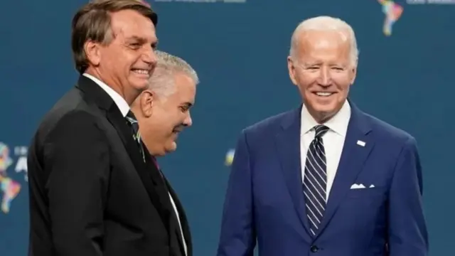 Jair Bolsonaro e Joe Biden