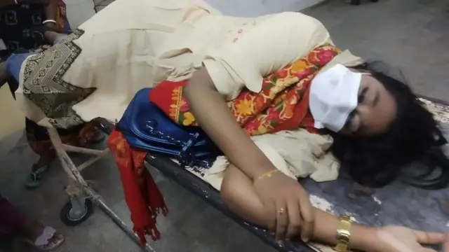 হামলায় আহত শিক্ষার্থী।