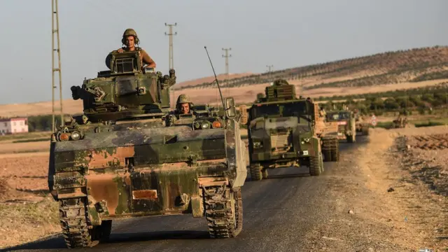 Турецкие солдаты на марше