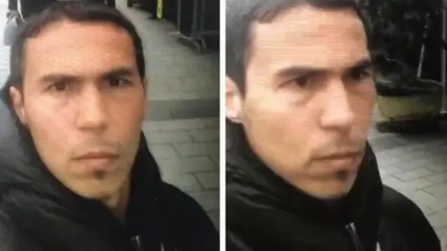 مشتبہ حملہ آور کی جاری کی گئی تصاویر