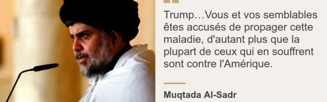 Le clerc chiite Muqtada Al-Sadr fait un discours
