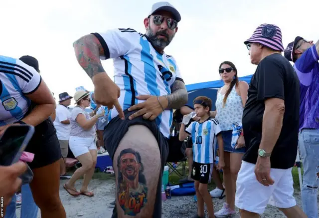 Fans de Lionel Messi à Inter Miami.