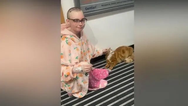 Amber O'Gorman dan si meong Henry