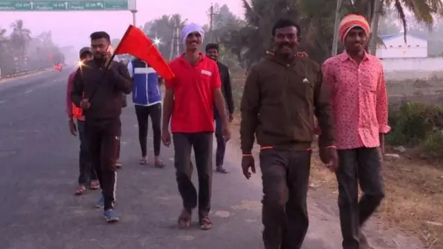 পদযাত্রা।