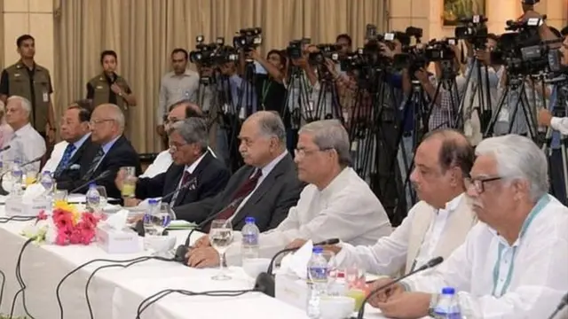 নির্বাচন নিয়ে প্রধানমন্ত্রীর সাথে ঐক্যফ্রন্টের সংলাপ।