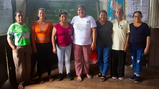 Directiva actual de la Federación de mujeres Kukama 