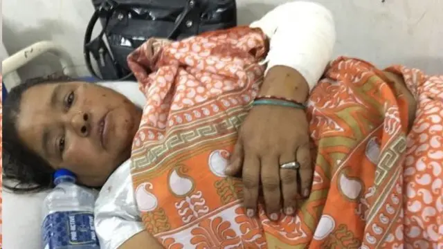 காயமடைந்த யாத்ரீகர்