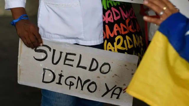 Protestos por um salário digno