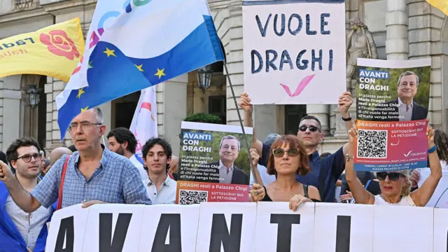 İtalya'da Draghi destekçileri