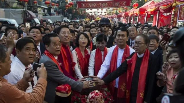 ၂၀၁၇ ခုနှစ်က တရုတ်နှစ်သစ်ကူးပွဲ ရန်ကုန်မြို့လယ်မှာ ဖွင့်လှစ်စဥ်