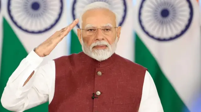 Narendra Modi ayaa jeediyay khudbad tan iyo markii xiisaddu qaraxday