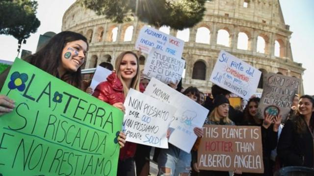 iklim değişikliğine karşı öğrenci protesosu, Roma