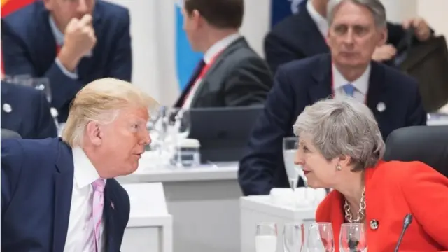 Donald Trump y Theresa May