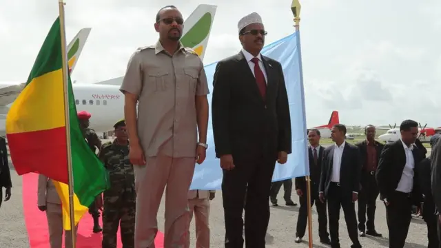 Farmaajo oo hab maamuus sare usoo dhaweeyay Ra'isulwasaaraha Itoobiya