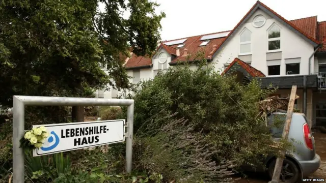 जर्मनी के सिंजिग शहर में विकलांगों की देखरेख करने वाले एक घर