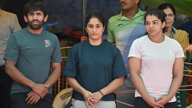 पहलवानों का धरना