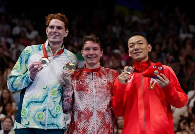 競泳男子100メートル平泳ぎ(知的障害)のメダリスト