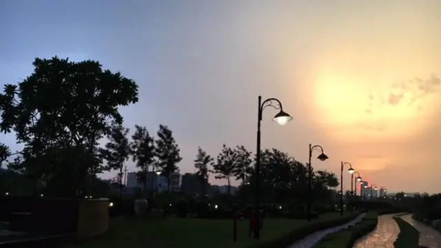 اگست کی ایک شام دلی کا منظر