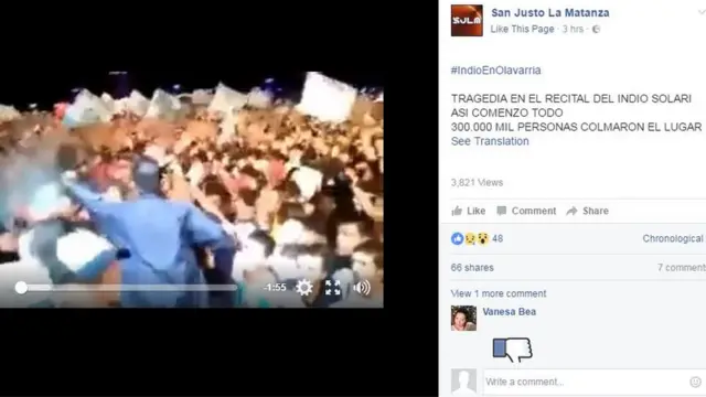 Fanáticos usaron las redes sociales para trasmitir imágenes del concierto